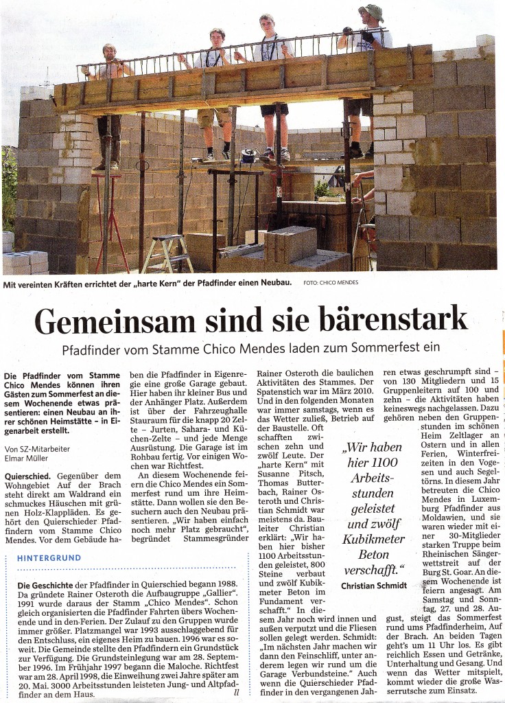 Saaebrücker Zeitung vom 26. 08. 2011 Seite C5